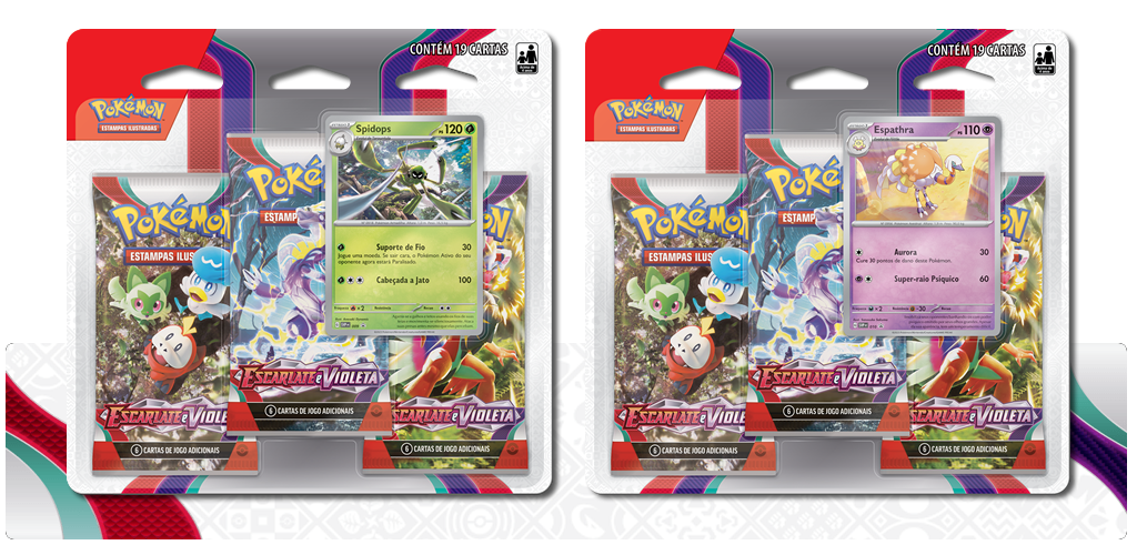 Pacote Triplo Pok&eacute;mon TCG Escarlate e Violeta